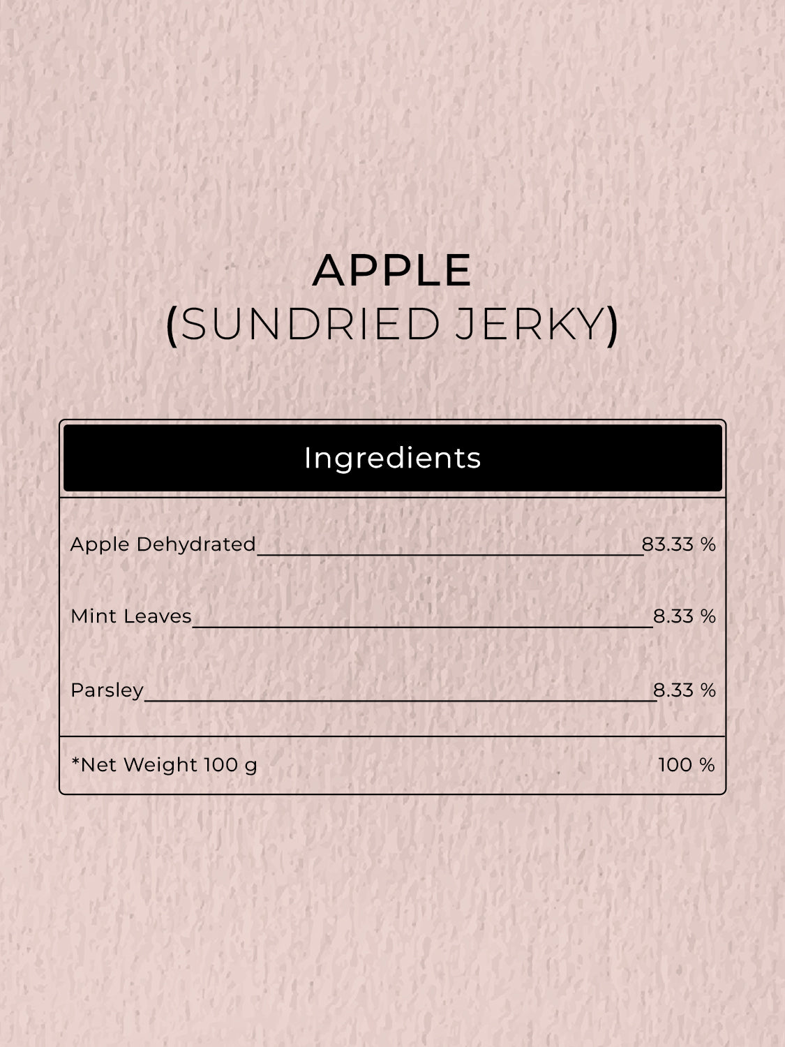 APPLE (Sundried Jerky)