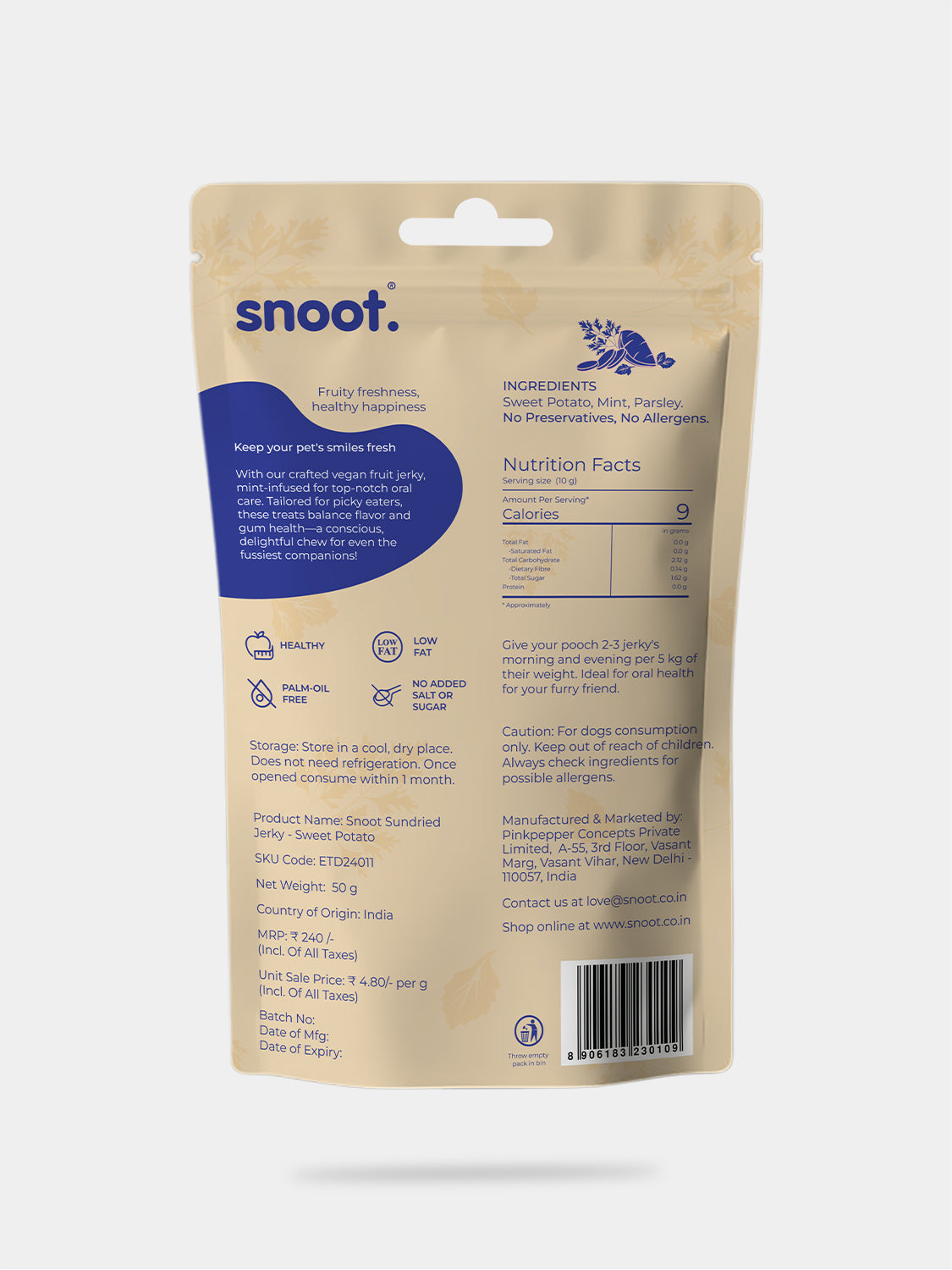 SWEET POTATO (Sundried Jerky)