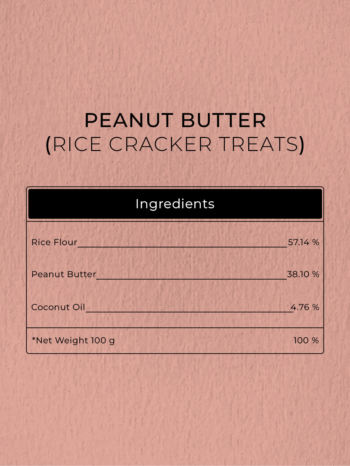 PEANUT BUTTER (Rice Crackers)
