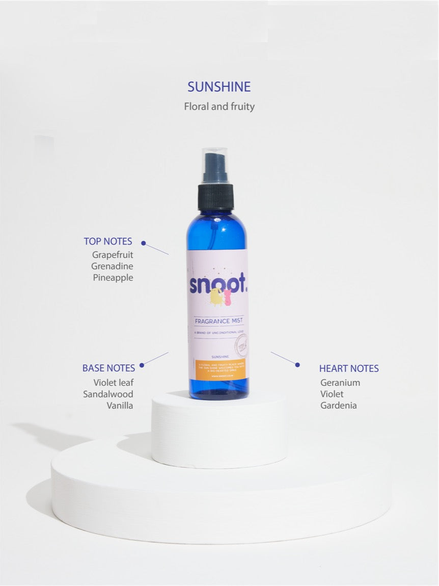 Snoot best smelling fragrance mist Sunshine for dogs and cats